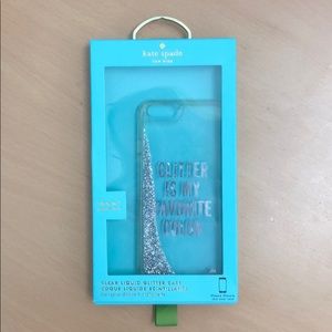[iPhone6/6s] KATE SPADE CLEAR LIQUID GLITTER CASE